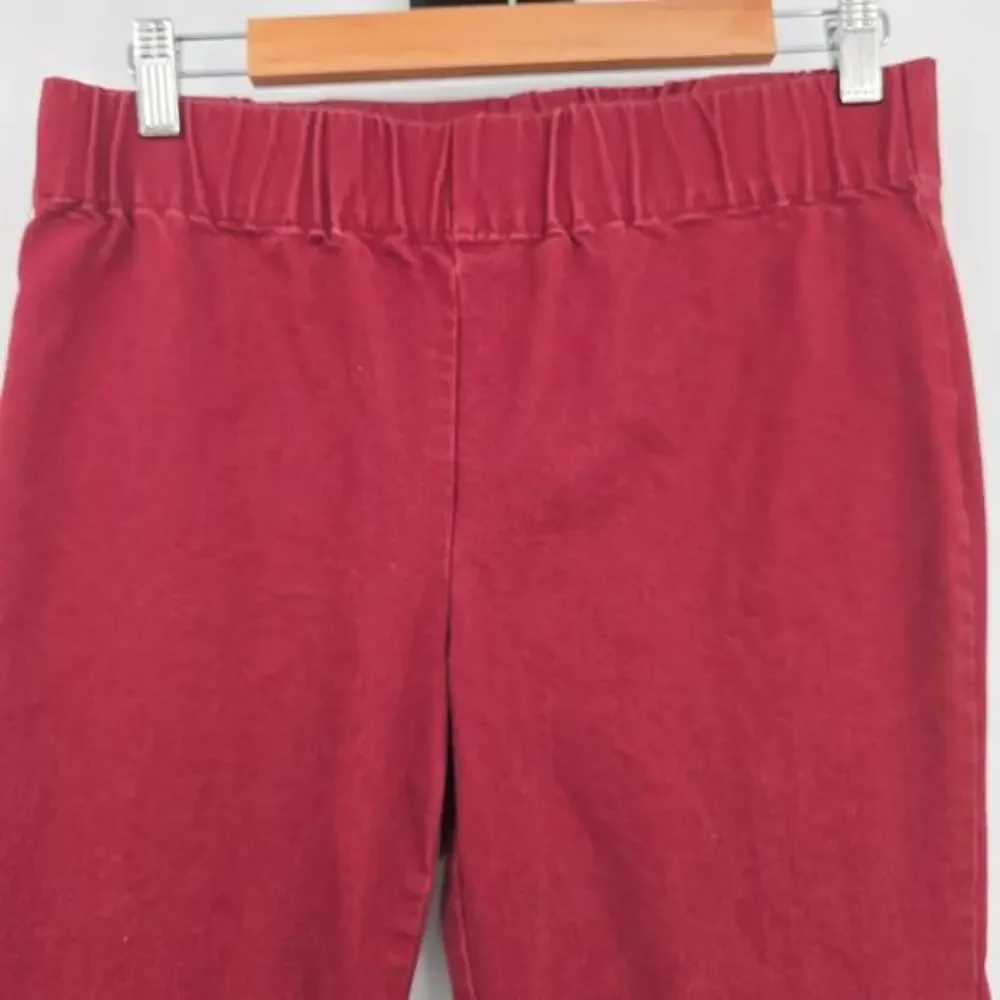 Soft Surroundings Women's Pull On‎ Metro Legging Jegging Studs Stretch Red Small